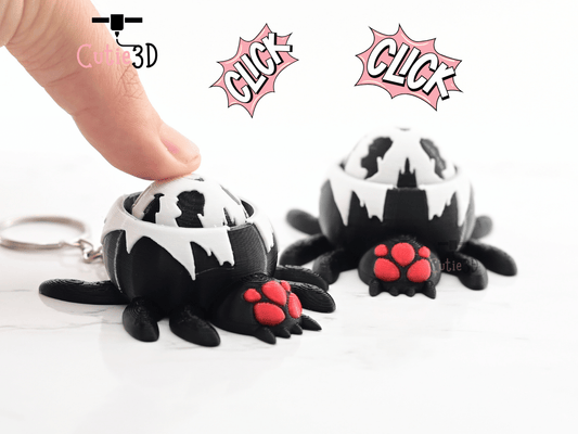Digital Downloads - Cutie3D Keycap Fidget Clicker Spider Keychain - Cute Backpack Keychain