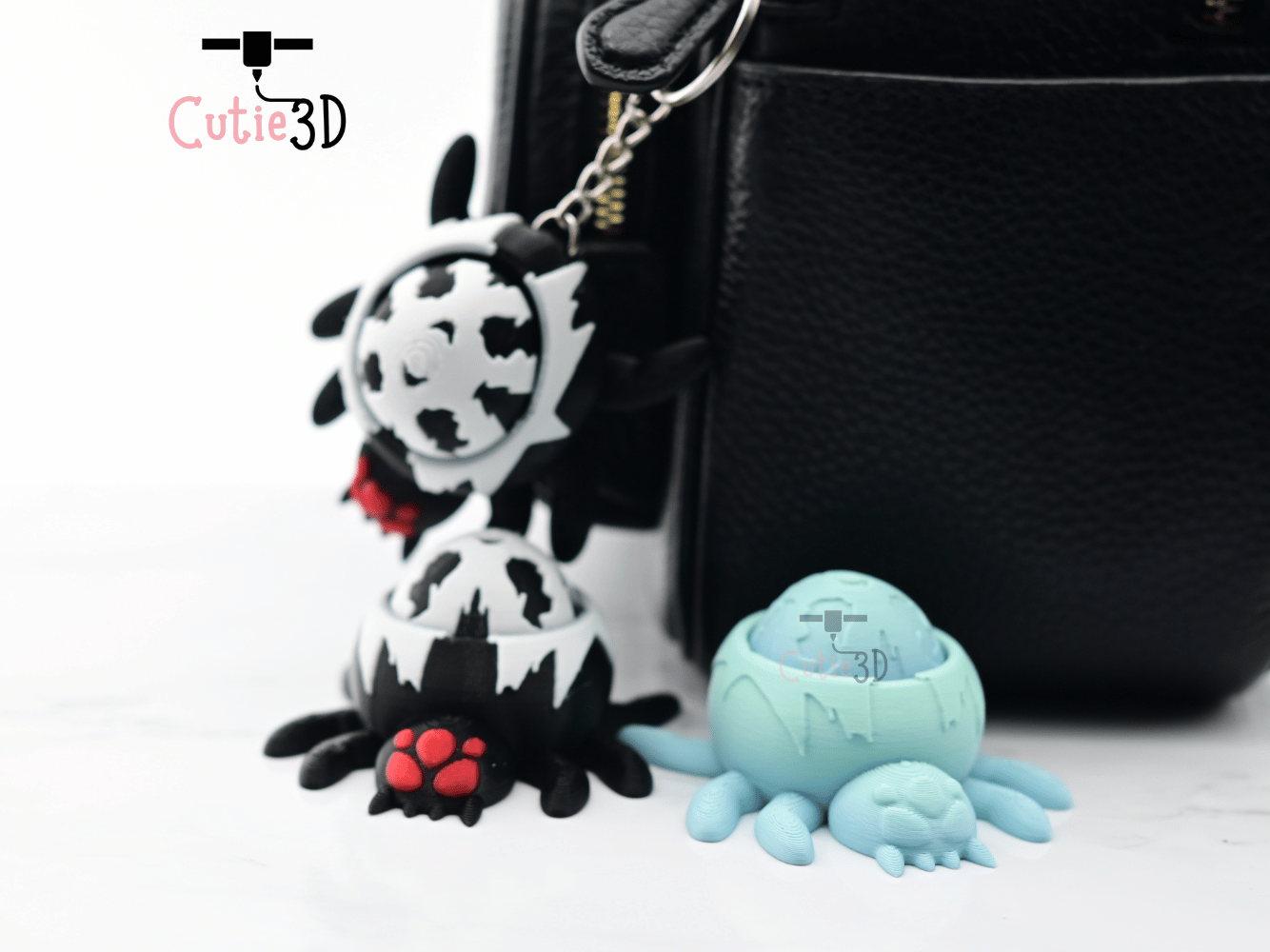 Digital Downloads - Cutie3D Keycap Fidget Clicker Spider Keychain - Cute Backpack Keychain