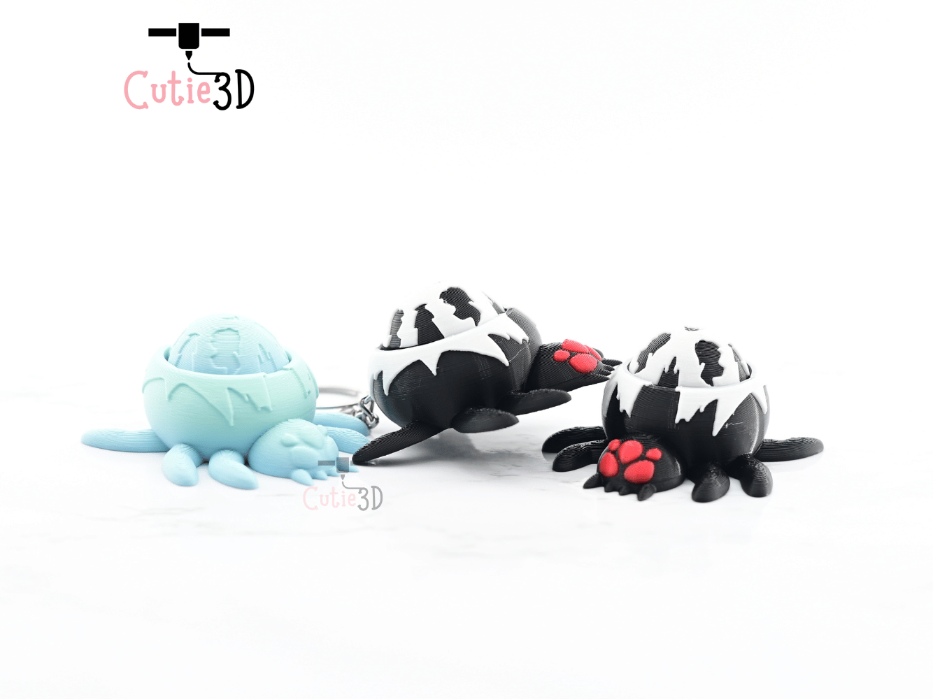 Digital Downloads - Cutie3D Keycap Fidget Clicker Spider Keychain - Cute Backpack Keychain
