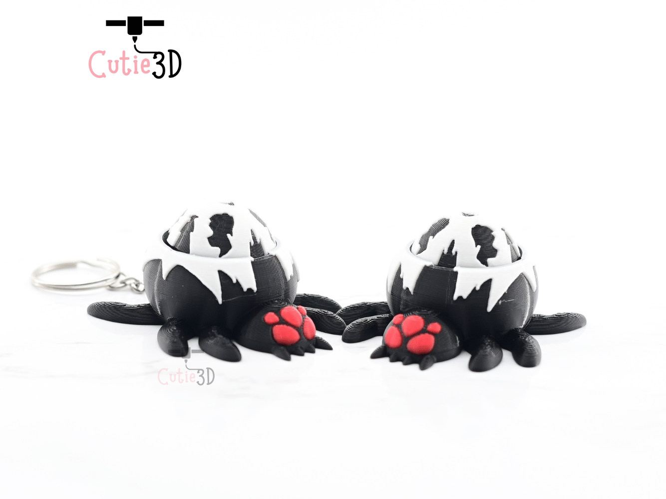 Digital Downloads - Cutie3D Keycap Fidget Clicker Spider Keychain - Cute Backpack Keychain