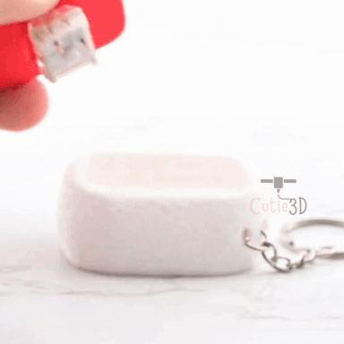Digital Downloads - Cutie3D Keycap Fidget Clicker Sushi Keychain - Cute Backpack Keychain