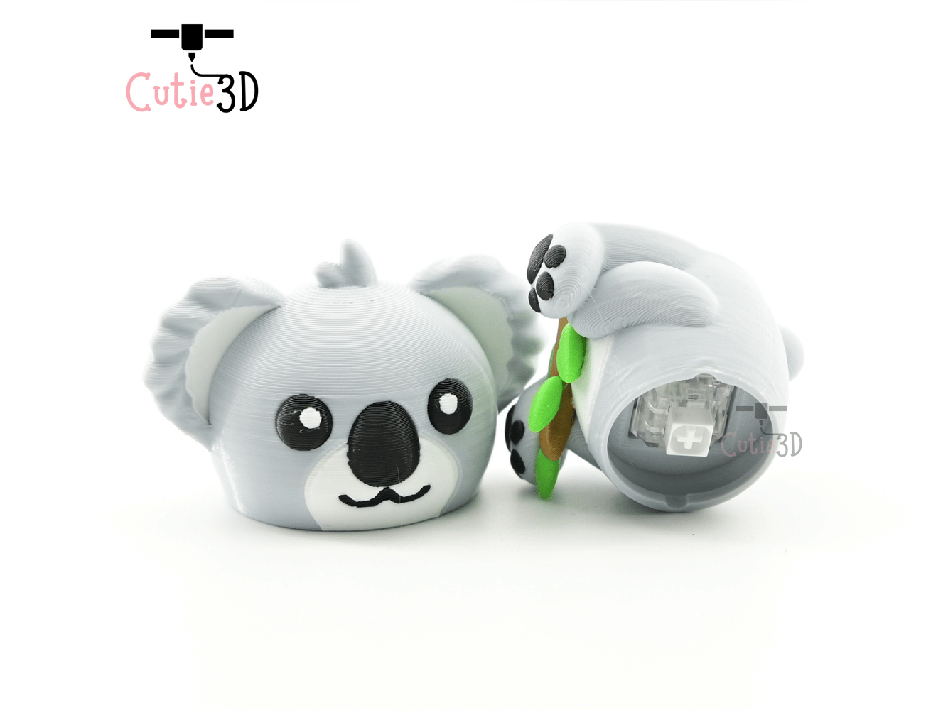 Digital Downloads - Cutie3D Koala For Animal Lovers Keycap Fidget Clicker Keychain - Cute Backpack Keychain