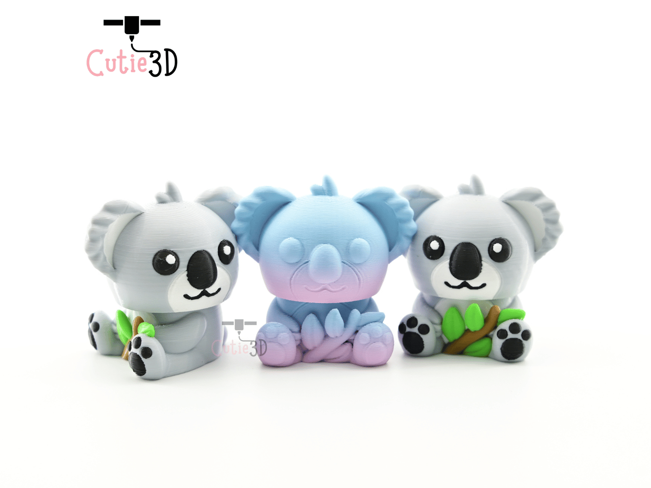 Digital Downloads - Cutie3D Koala For Animal Lovers Keycap Fidget Clicker Keychain - Cute Backpack Keychain