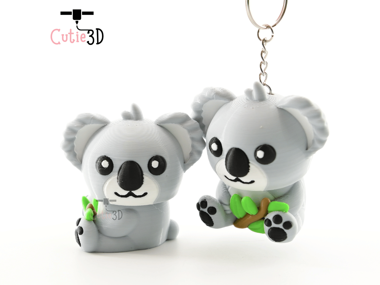 Digital Downloads - Cutie3D Koala For Animal Lovers Keycap Fidget Clicker Keychain - Cute Backpack Keychain