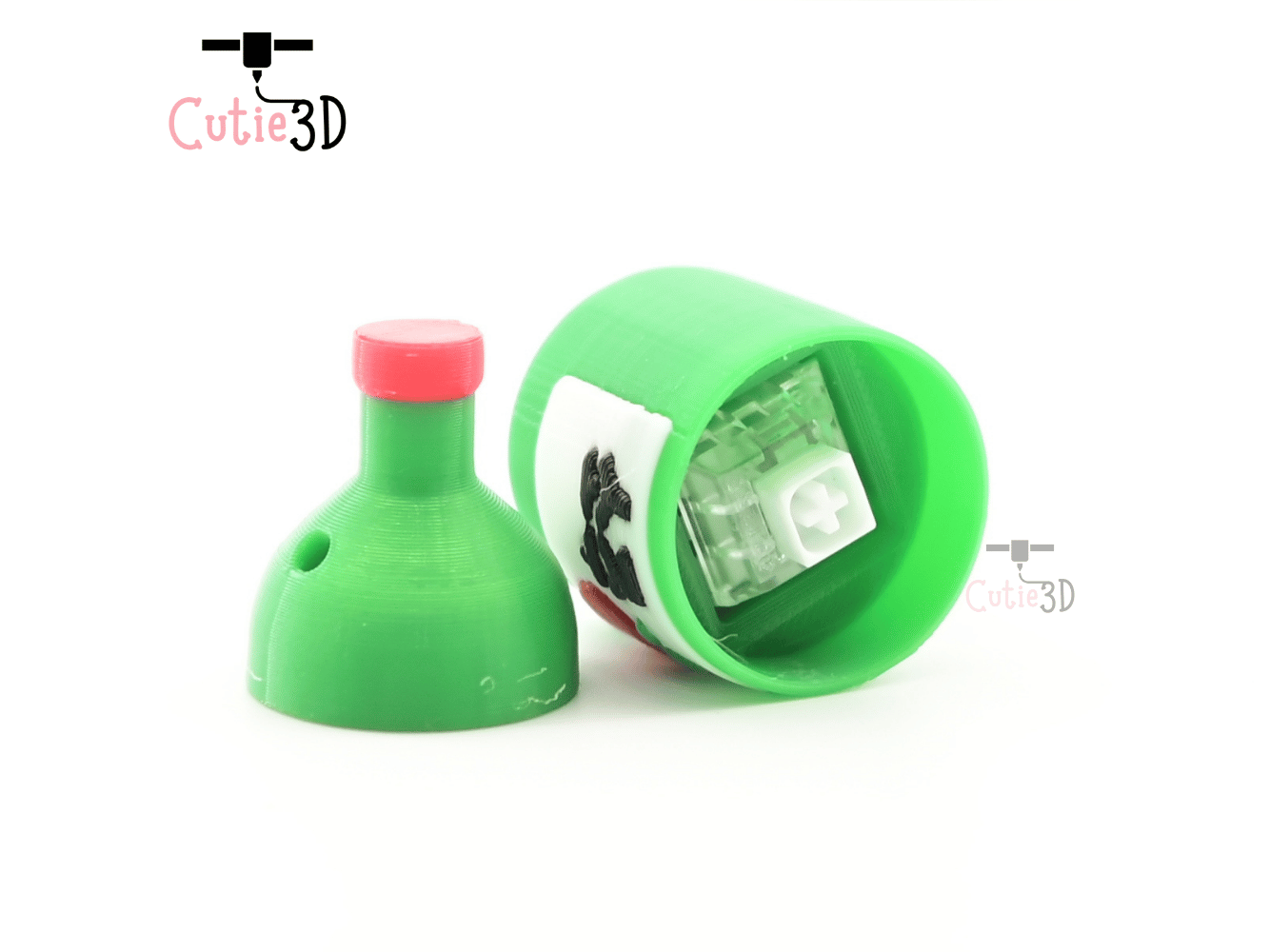 Digital Downloads - Cutie3D Korean Soju Bottle Keycap Fidget Clicker Keychain - Cute Backpack Keychain
