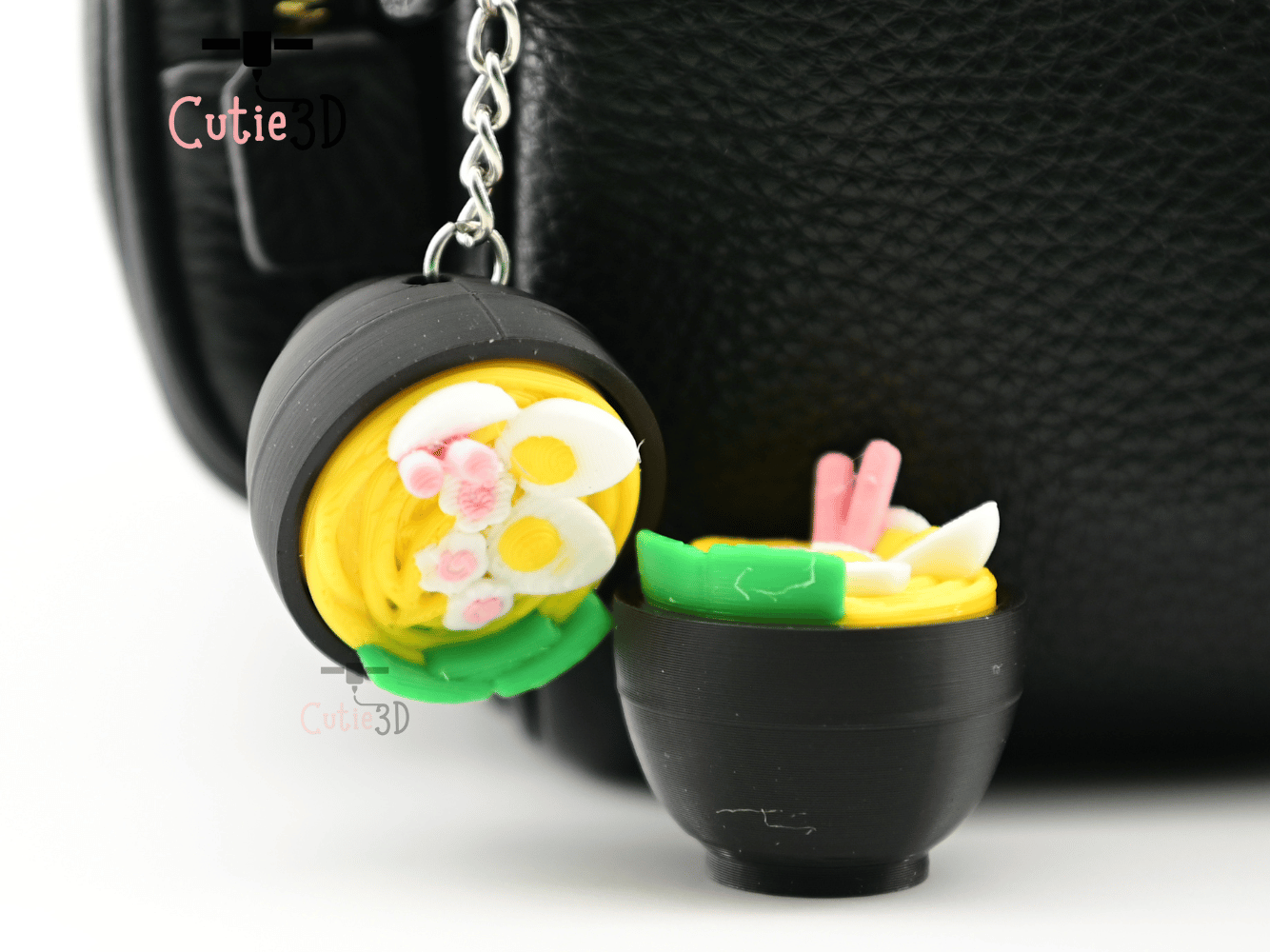 Digital Downloads - Cutie3D Ramen Bowl Keycap Fidget Clicker Keychain - Cute Backpack Keychain