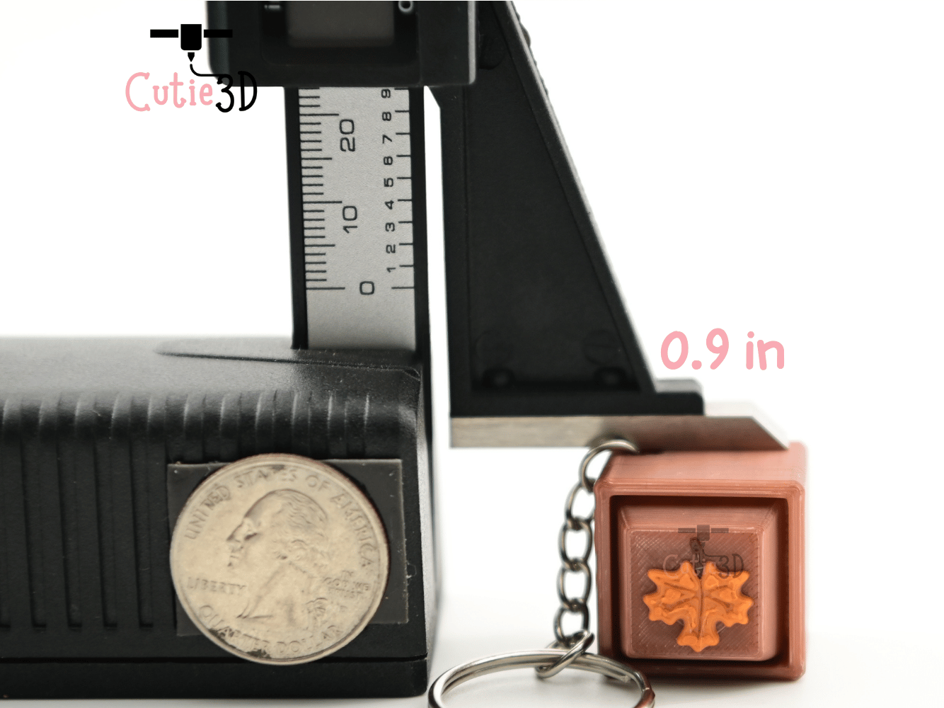 Digital Downloads - Cutie3D Set Of Autumn Icons Keycap Fidget Clicker Keychain - Cute Backpack Keychain