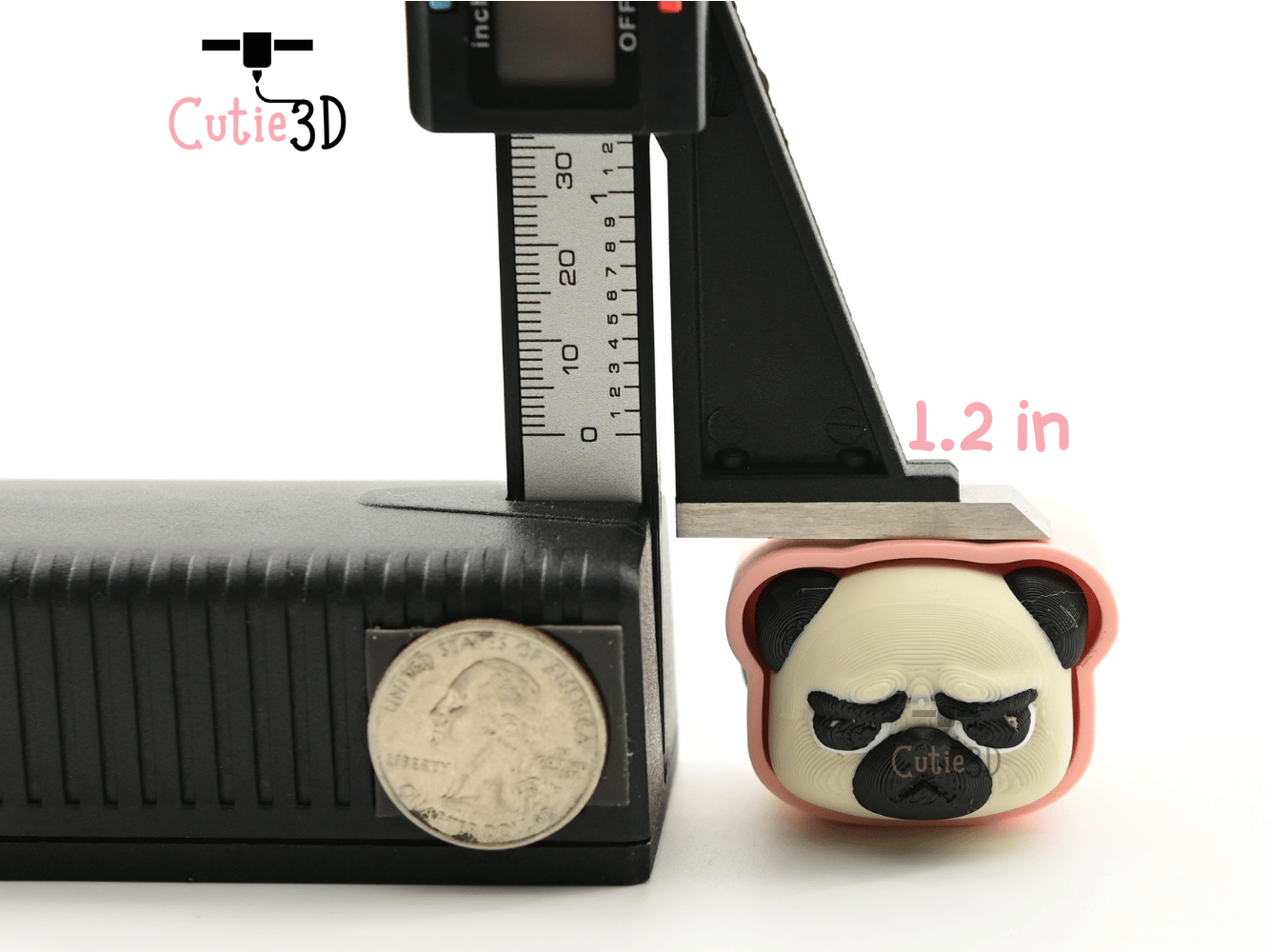 Digital Downloads - Cutie3D Set Of Grumpy Animal Faces Keycap Fidget Clicker Keychain - Cute Backpack Keychain