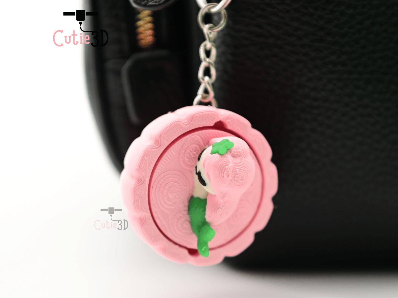 Digital Downloads - Cutie3D Sleeping Mermaid Keycap Fidget Clicker Keychain - Cute Backpack Keychain
