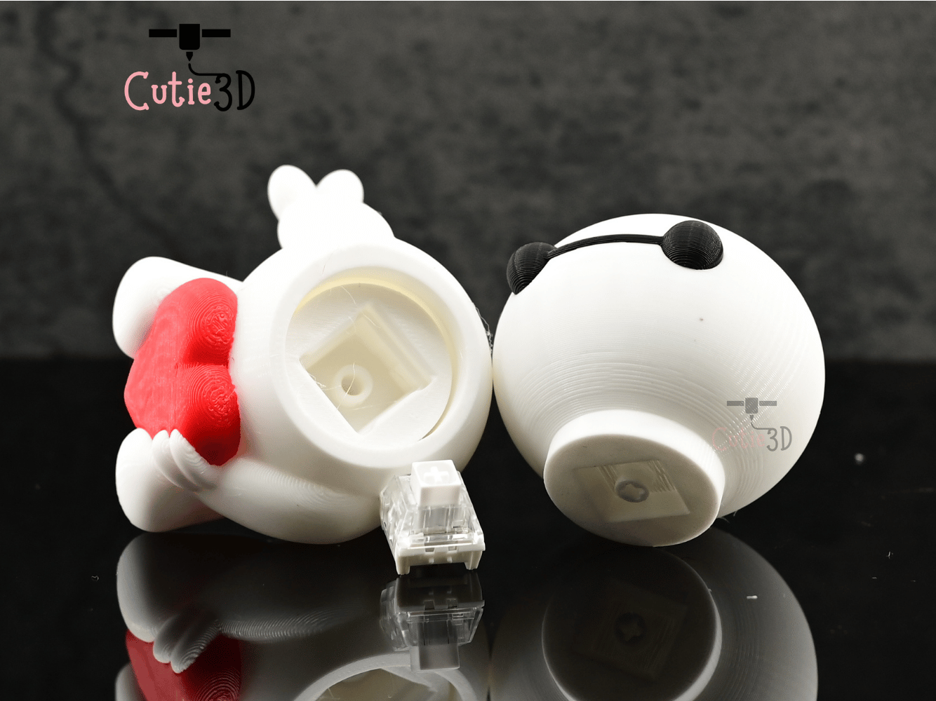 Digital Downloads - Cutie3D Twisty Clicker Fidget Valentine Baymax Holding A Heart