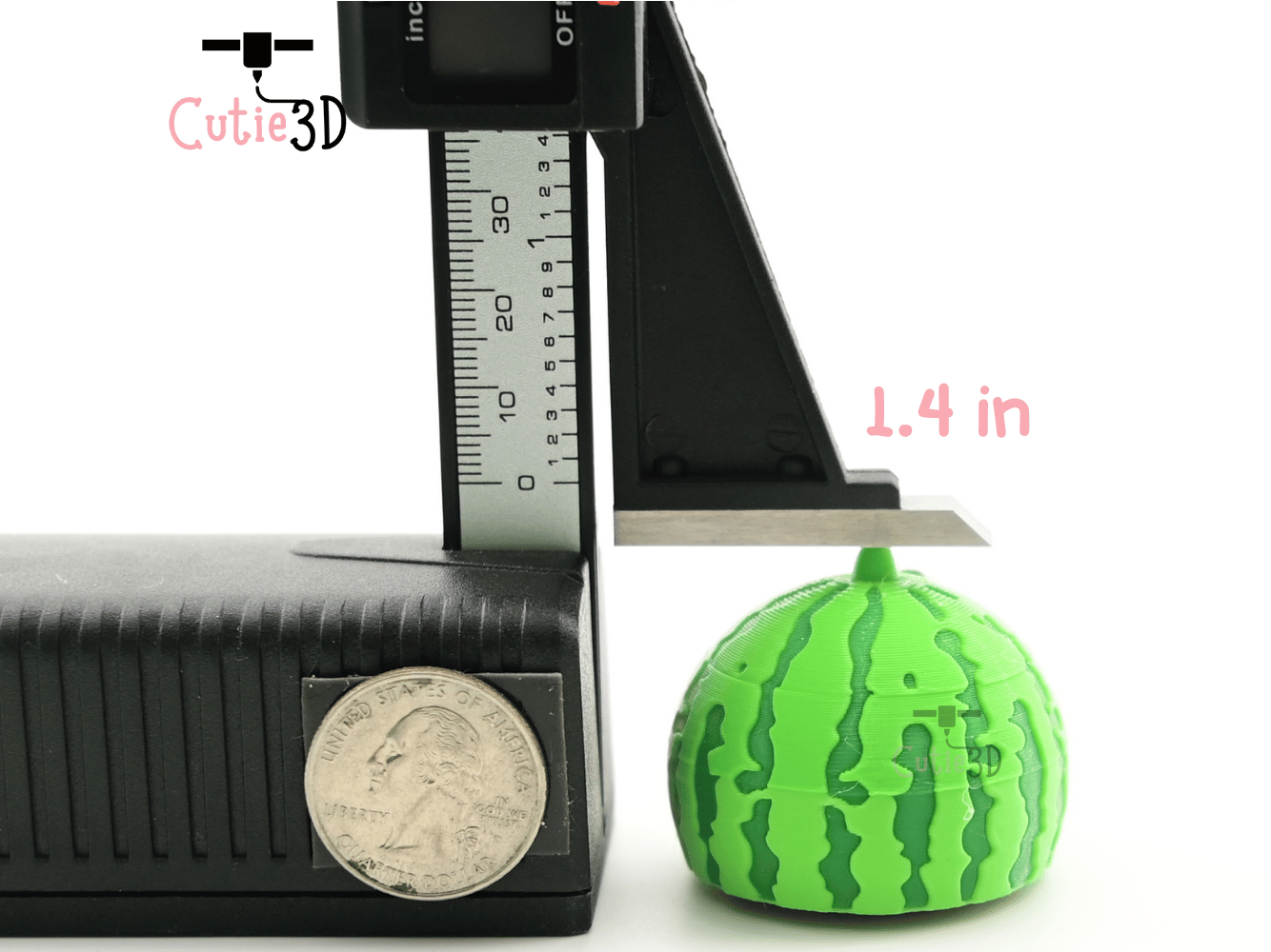 Digital Downloads - Cutie3D Watermelon For Summer Vibes Keycap Fidget Clicker Keychain - Cute Backpack Keychain