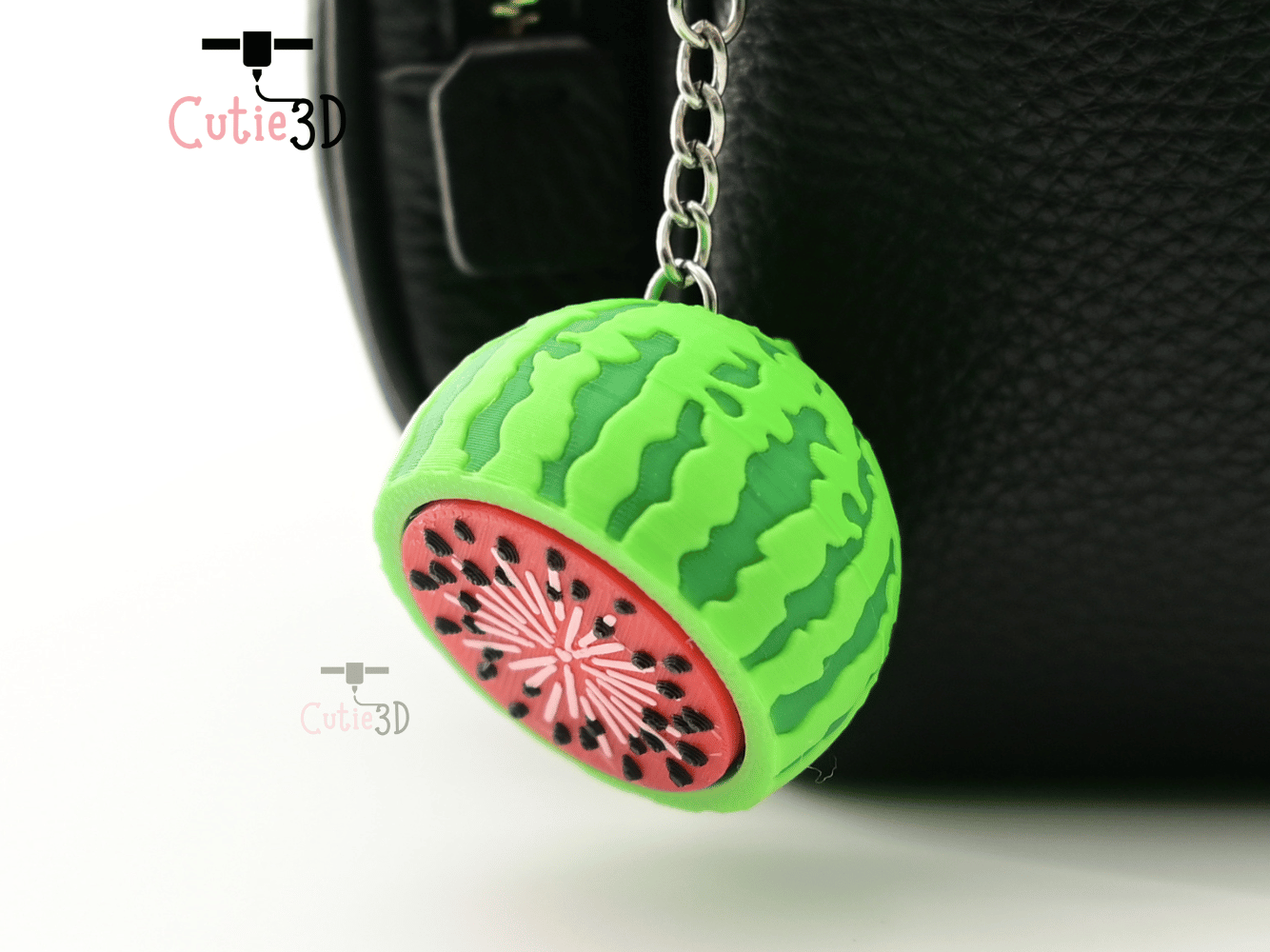 Digital Downloads - Cutie3D Watermelon For Summer Vibes Keycap Fidget Clicker Keychain - Cute Backpack Keychain