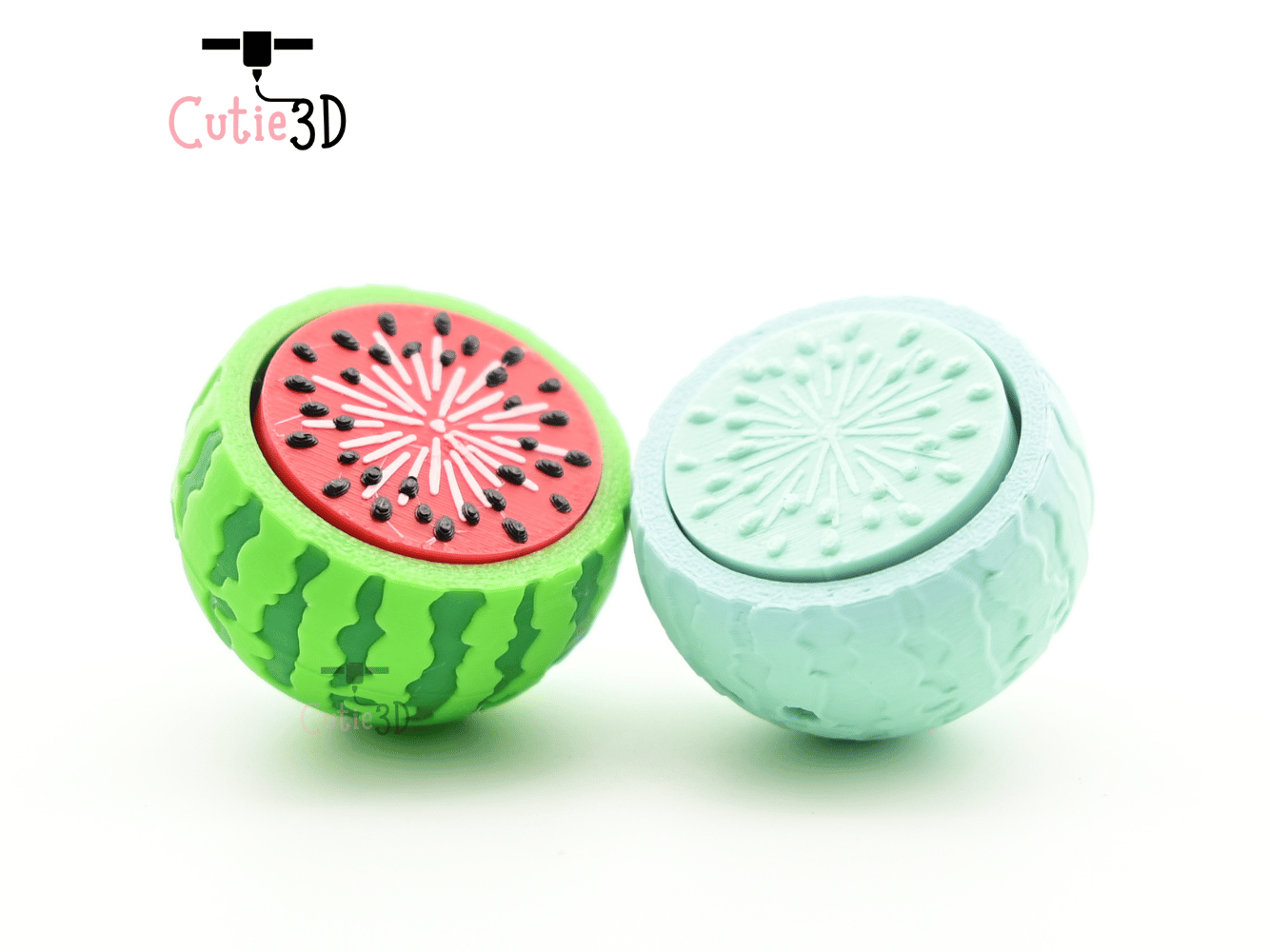 Digital Downloads - Cutie3D Watermelon For Summer Vibes Keycap Fidget Clicker Keychain - Cute Backpack Keychain