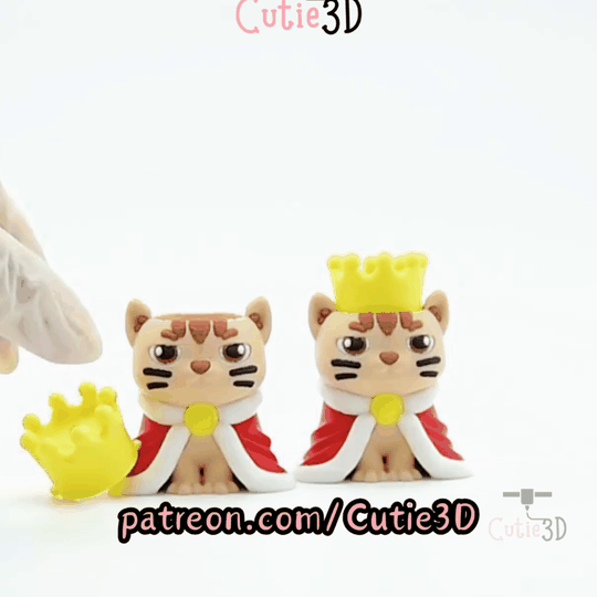 Cutie3D-Royal Cat King Fidget Clicker Keychain_11.gif