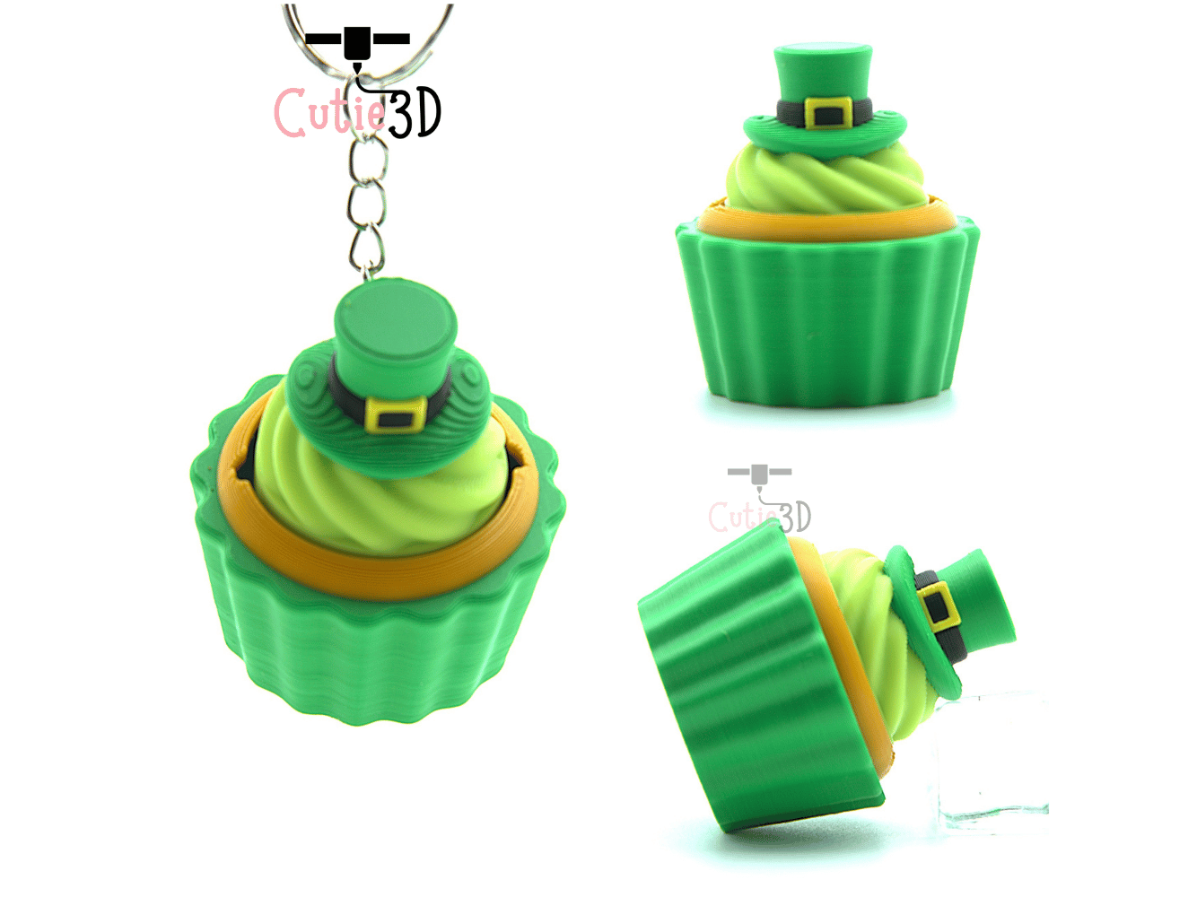 Cutie3D-St Patricks Day Cupcake Fidget Clicker Keychain_02.png