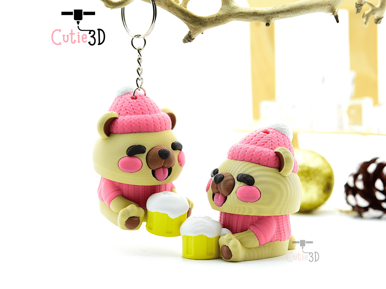 Cutie3D-Winter Drunk Bear Keycap Fidget Clicker Keychain_06.png