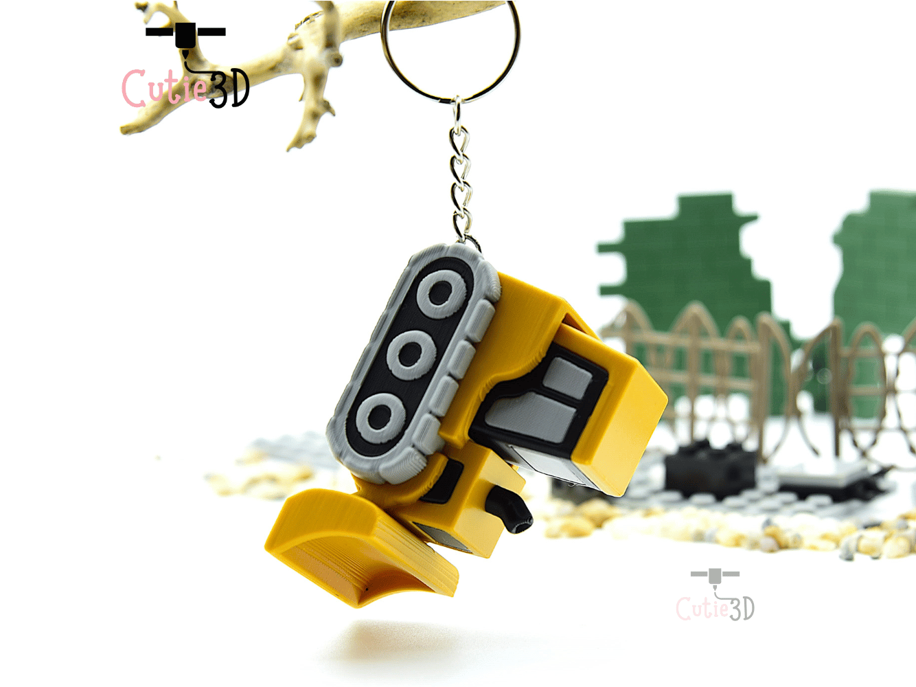 Cutie3D-Construction Bulldozer Keycap Fidget Clicker Keychain_07.png