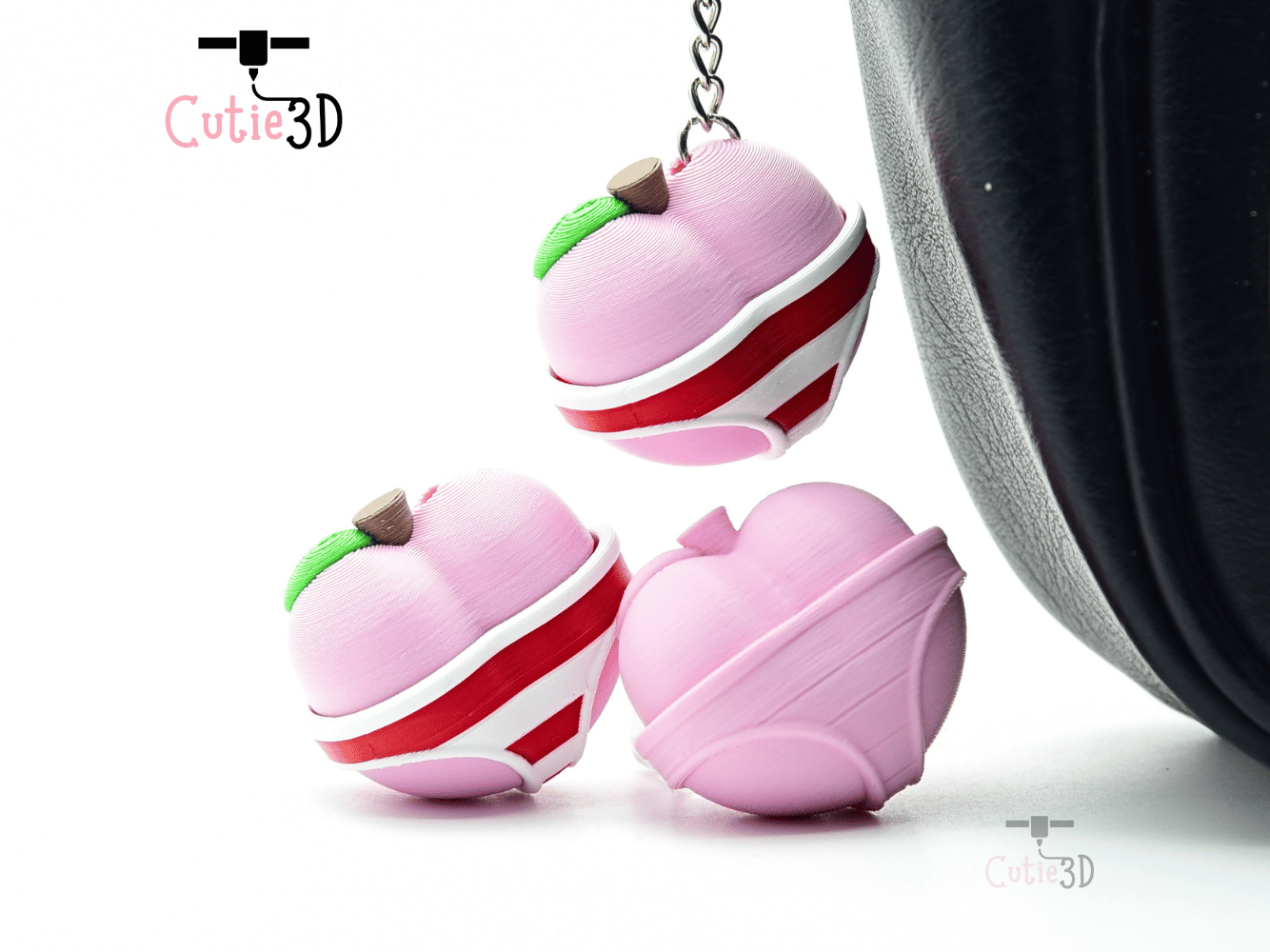 Cutie3D-Summer Peach for Fruit Lovers Set of Clicker Keychains_05.png