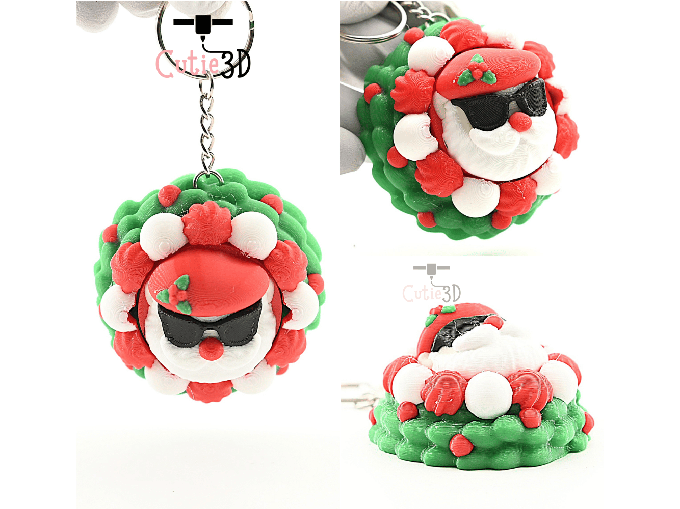 Cutie3D-Christmas Cool Santa Keycap Fidget Clicker Keychain_02.png