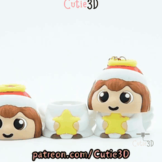 Cutie3D-Little Angel Keycap Fidget Clicker Keychain_11.gif