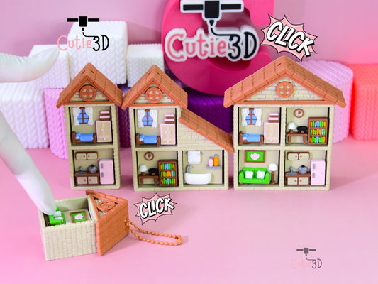 Cutie3D-Little Cottage Village Set of Clicker Keychains_01.jpg