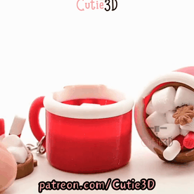 Cutie3D-Winter Hot Chocolate Keycap Fidget Clicker Keychain_11.gif