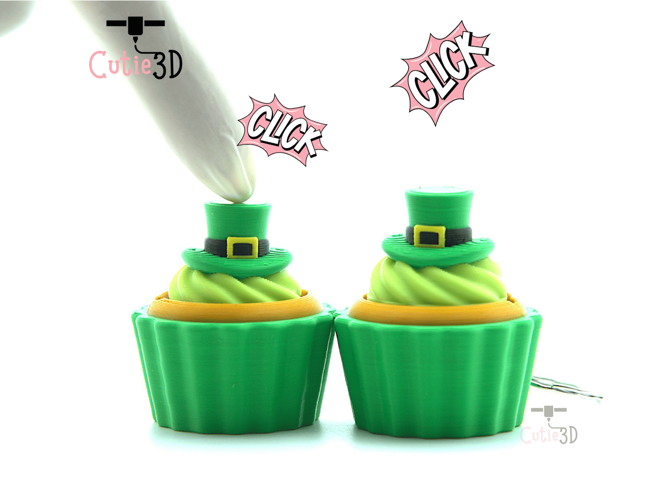 Cutie3D-St Patricks Day Cupcake Fidget Clicker Keychain_01.png