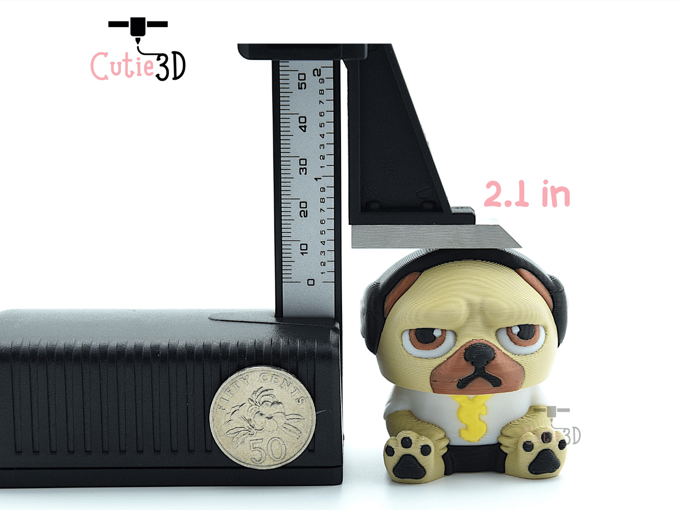 Cutie3D-Urban Pug Vibes Keycap Fidget Clicker Keychain_04.png