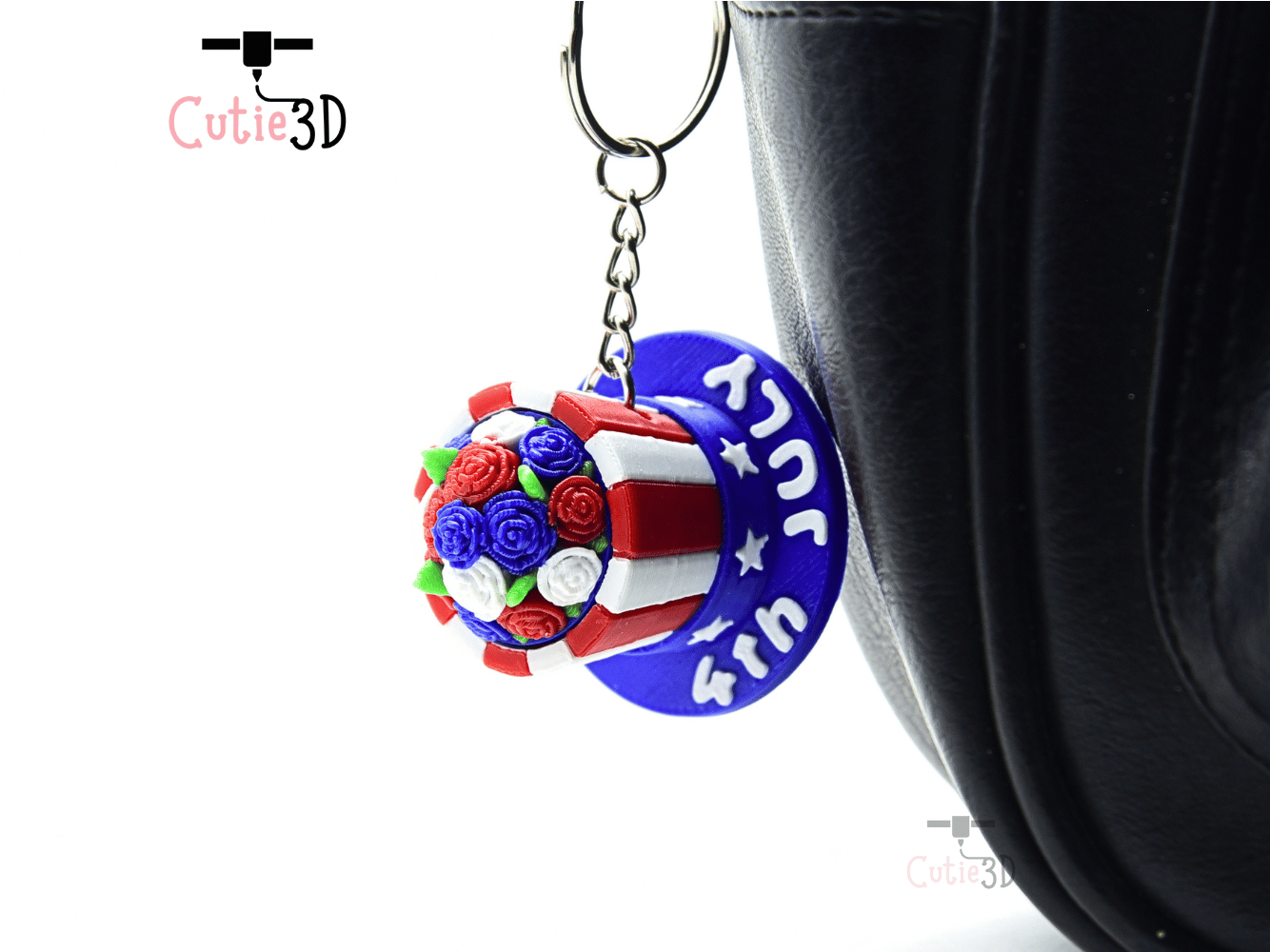 Cutie3D-Patriotic Flower Hat Fidget Clicker Keychain_07.png
