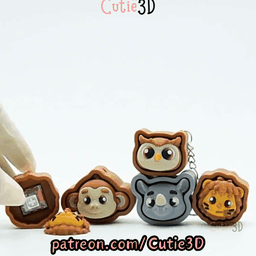 Cutie3D-Jungle Fidget Animals Fidget Clicker Keychain_11.gif