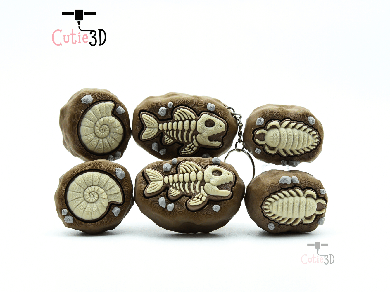 Cutie3D-Ammonite Fossil Set of Clicker Keychains_09.png