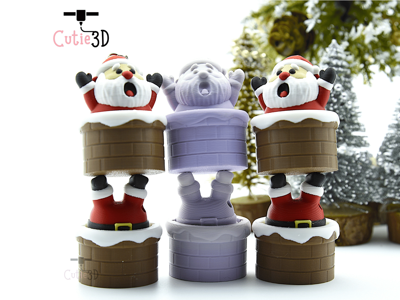 Cutie3D-Christmas Santa in Chimney Keycap Fidget Clicker Keychain_08.png