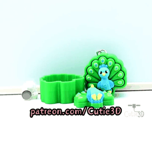Cutie3D-Cute Peacock Fidget Fidget Clicker Keychain_11.gif