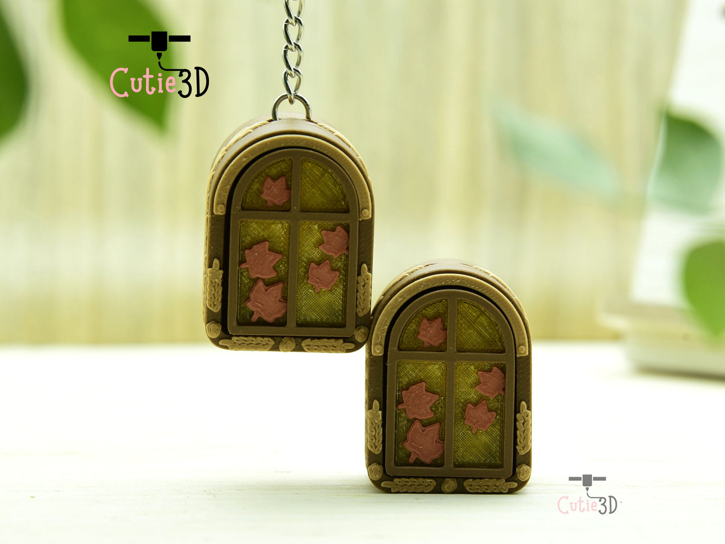 Cutie3D-Autumn Maple Window Lantern Fidget Led-Clicker Keychain_05.jpg