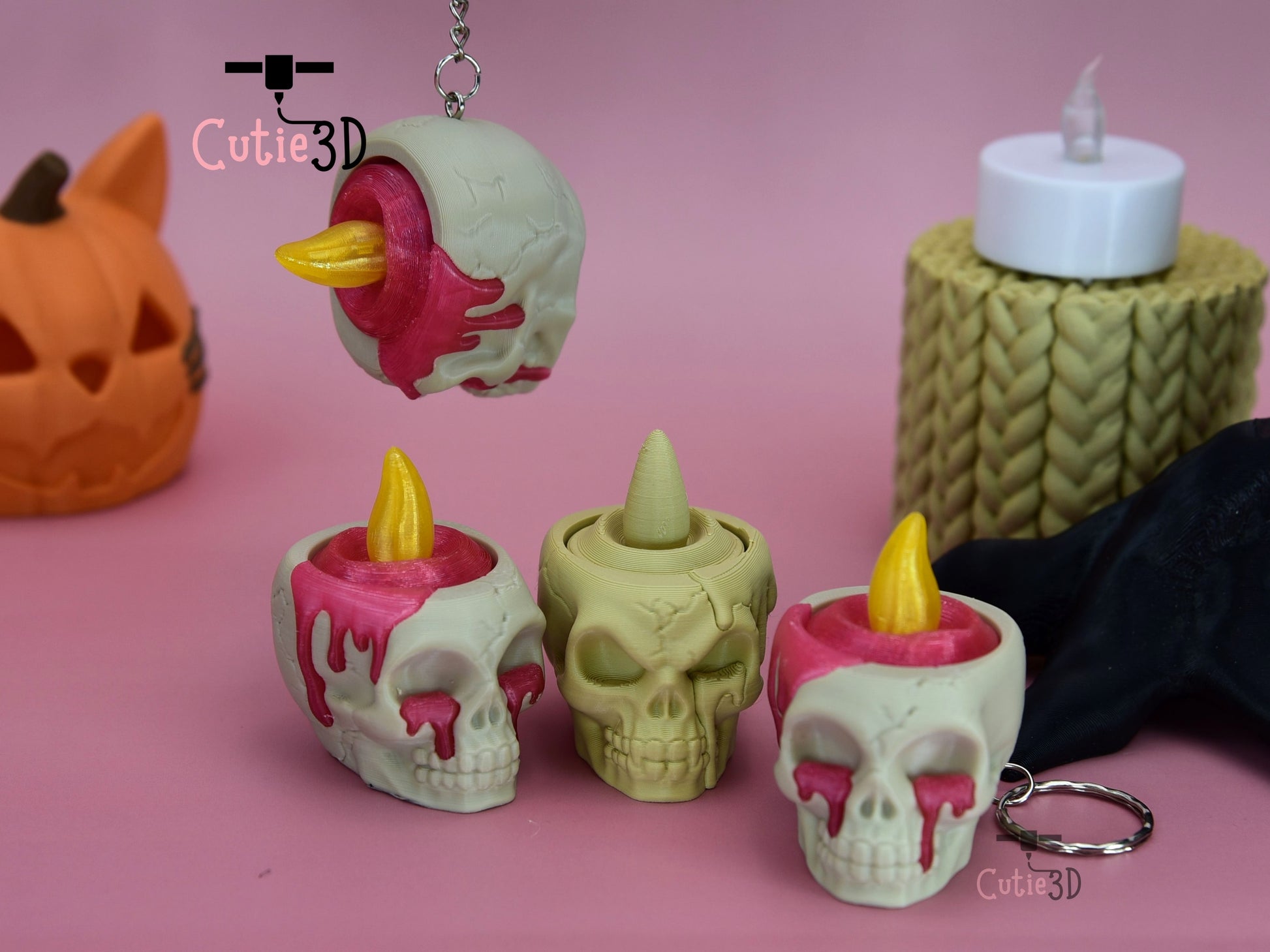 Cutie3D-Spooky Candle Skull Fidget Led Clicker Keychain_05.jpg