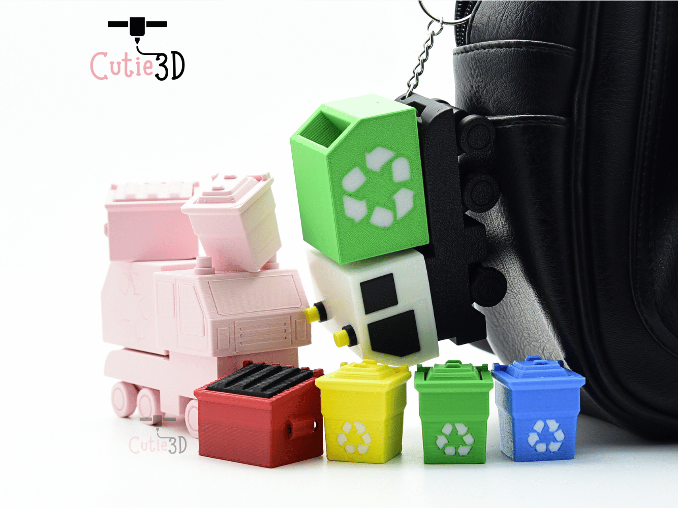 Cutie3D-Garbage Truck Set of Clicker Keychains_05.png