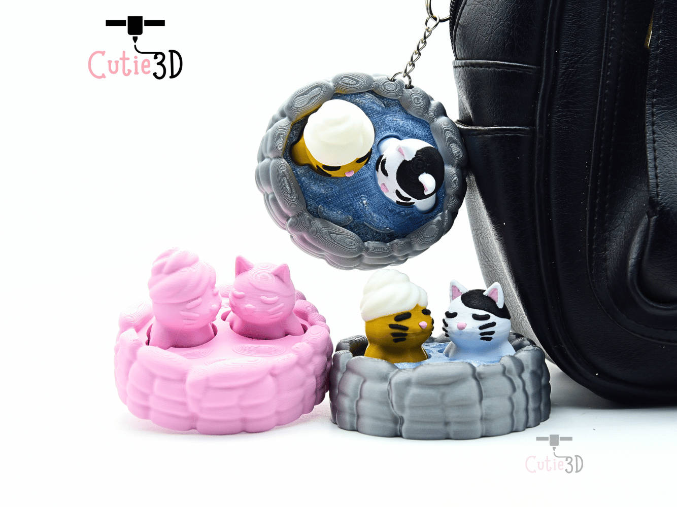 Cutie3D-Cute Cat Onsen for Cat Lovers Fidget Clicker Keychain_05.png