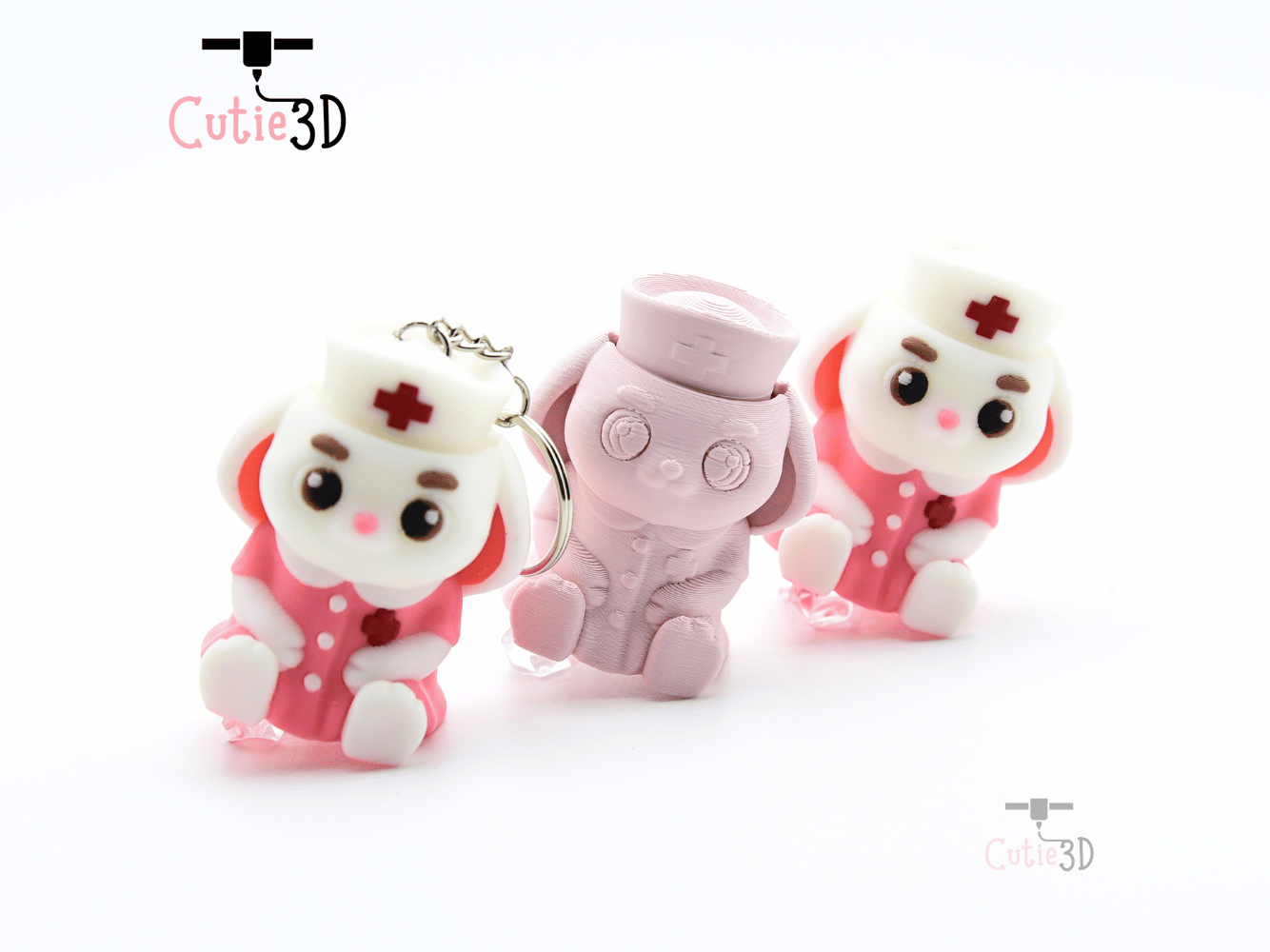 Cutie3D-Nurse Bunny for Animal Lovers Fidget Clicker Keychain_08.png