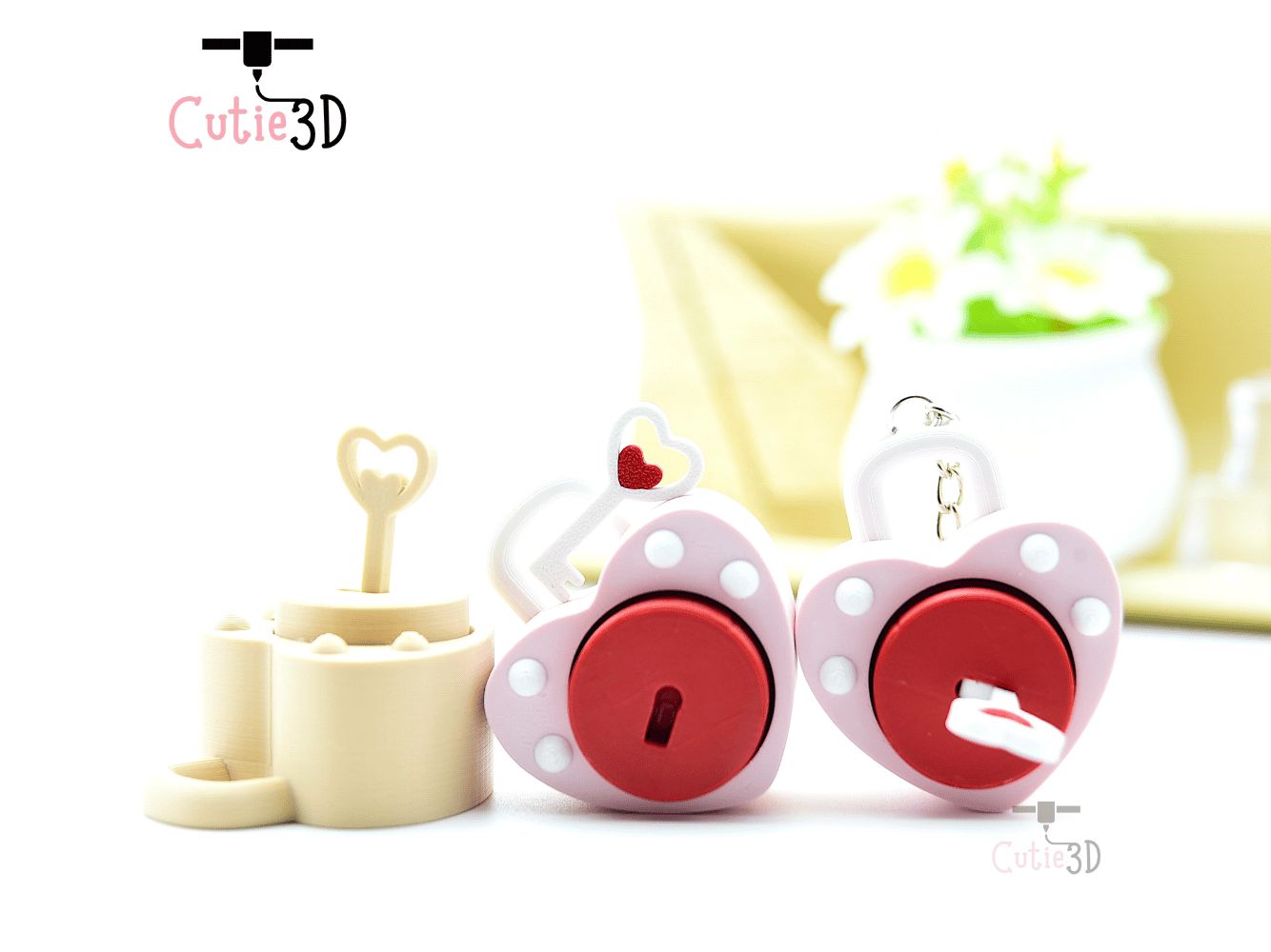Cutie3D-Valentine Heart Lock and Key Keycap Fidget Clicker Keychain_08.png