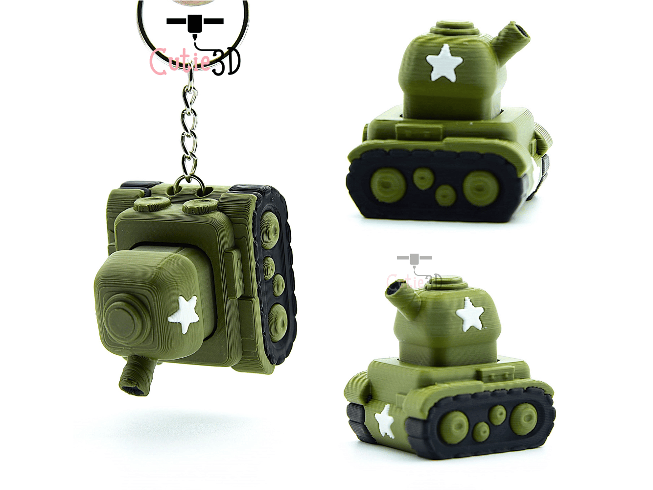 Cutie3D-Mini Tank for Fun Lovers Keycap Fidget Clicker Keychain_02.png