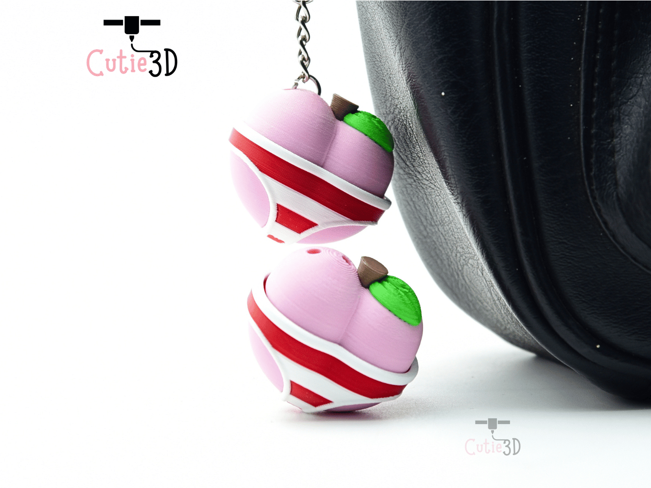 Cutie3D-Summer Peach for Fruit Lovers Set of Clicker Keychains_06.png
