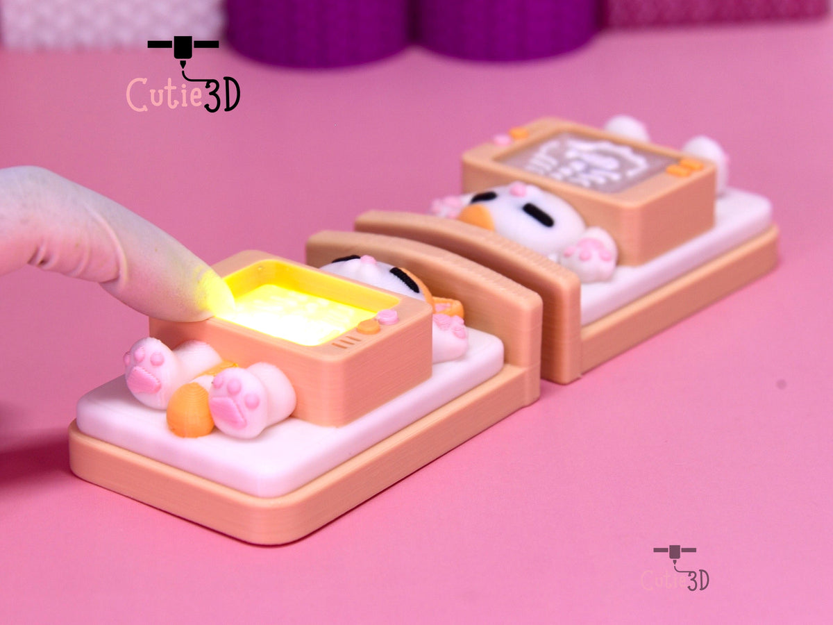Cutie3D-Chibi Xray Cat Fidget Led Clicker Keychain_03.Cutie3DCatScan03jpg