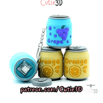 Cutie3D-Soda Can Orange and Grape Set of Clicker Keychains_11.gif