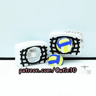 Cutie3D-Volleyball for Sports Lovers Magnet-Insert Clicker Keychain_10.gif