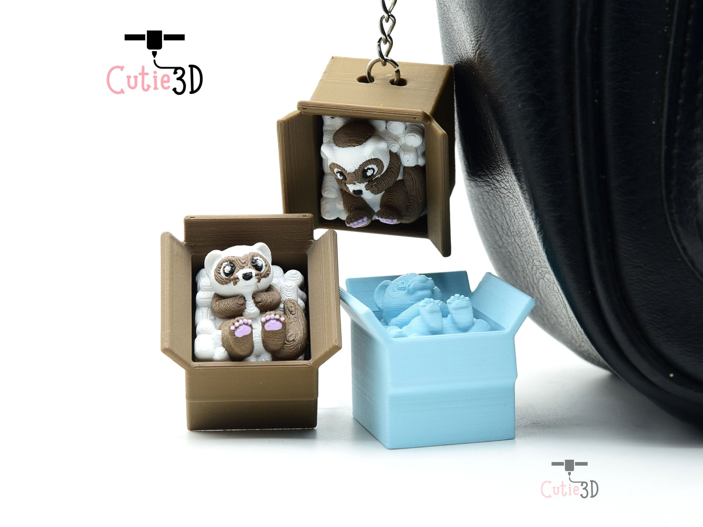 Cutie3D-Cozy Ferret in a Box Fidget Clicker Keychain_04.jpg