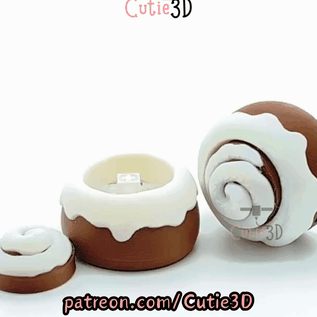 Cutie3D-Cozy Cinnamon Roll Keycap Fidget Clicker Keychain_11.gif
