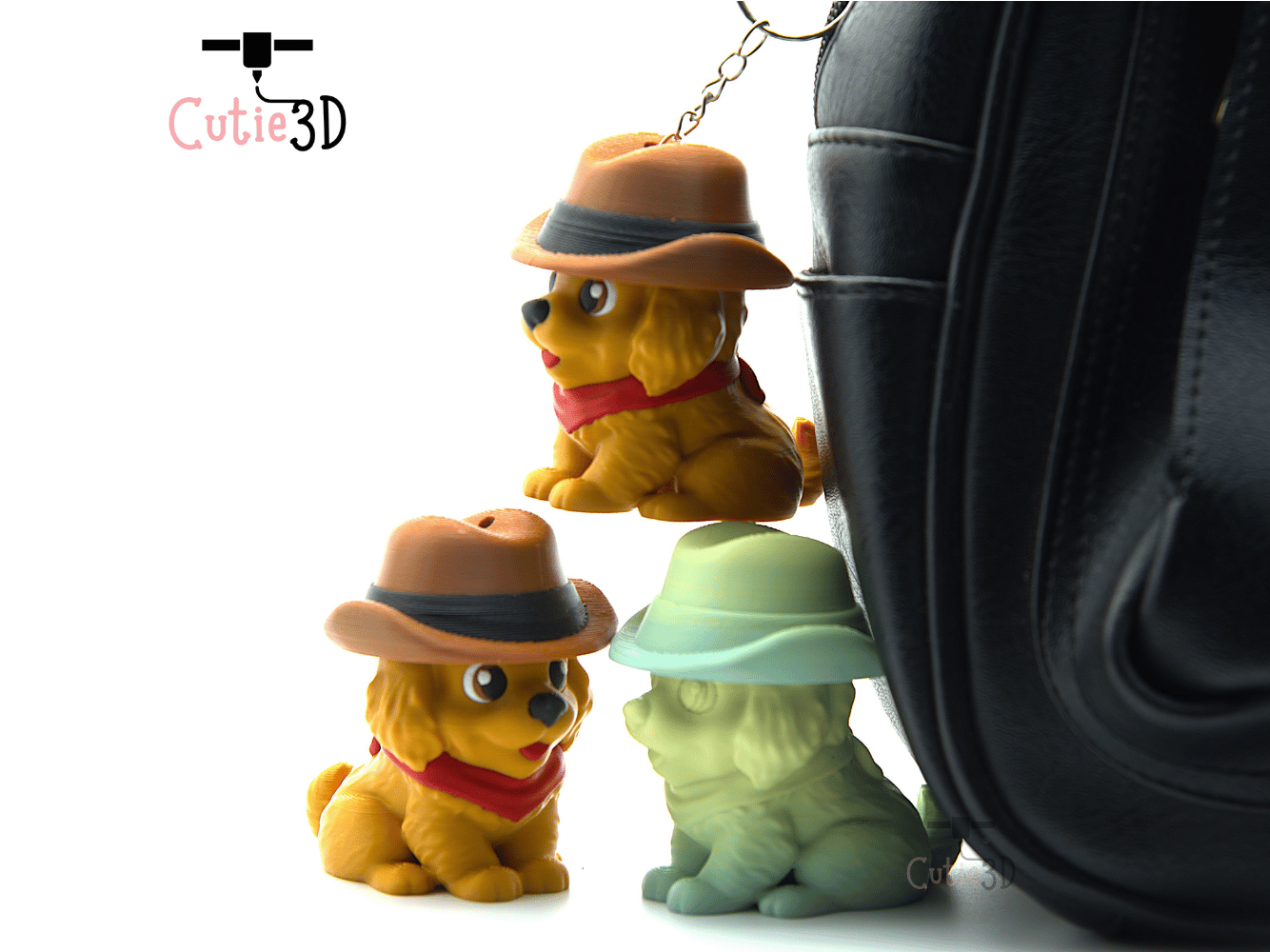 Cutie3D-Golden Retriever Cowboy Fidget Clicker Keychain_05.png
