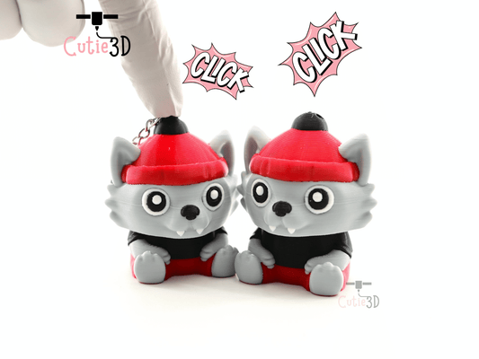 Cutie3D-Winter Urban Wolf Keycap Fidget Clicker Keychain_01.png
