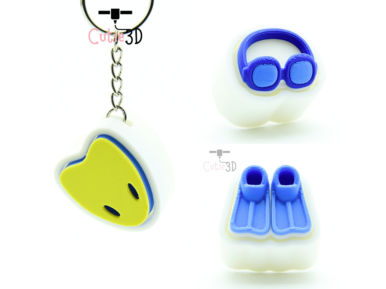 Cutie3D-Playful Swimming Theme Set of Clicker Keychains_02.png