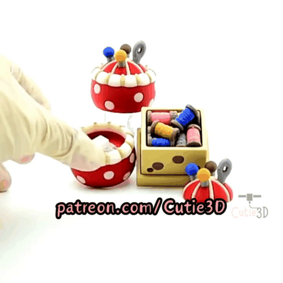 Cutie3D-Clicky Little Sewing Tools Fidget Clicker Keychain_12.gif